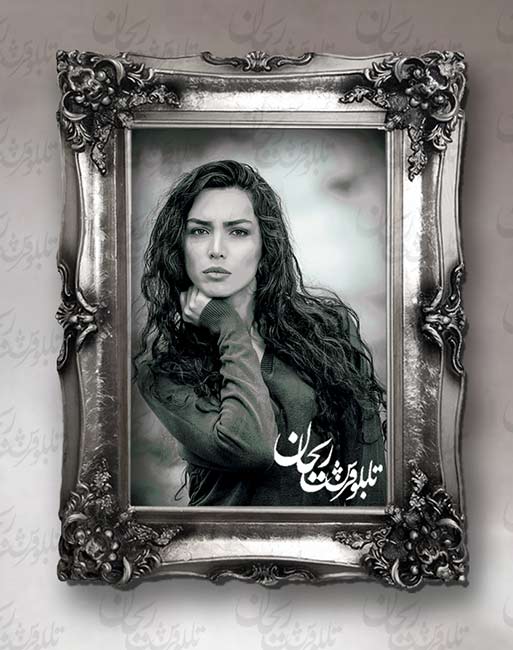 قاب تابلو فرش قاب چوبی |قاب دست ساز |قاب تابلوفرش |قاب | rhf12-2