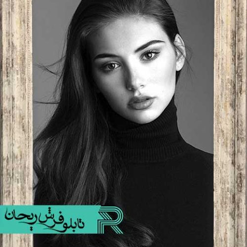 تابلو فرش چاپی عکس شخصی با قاب طلایی پی وی سی | چاپ تابلو فرش