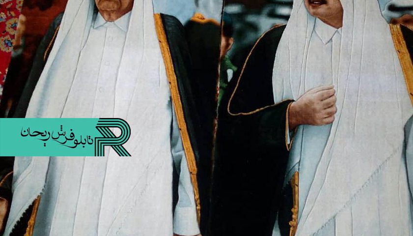 تابلوفرش دستباف سفارشی امیرقطر سفارش تبدیل عکس به تابلوفرش