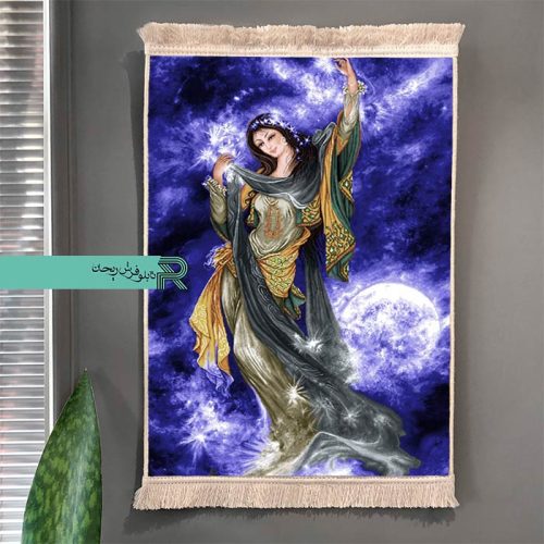 تابلوفرش مینیاتور نقاشس استادفرشچیان | مینیاتور | نقاشی فرشچیان | نقاشی زمینه آبی