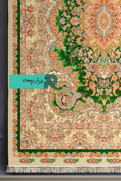 قالیچه با طرح سنتی نقشه نوین فر - Image 8