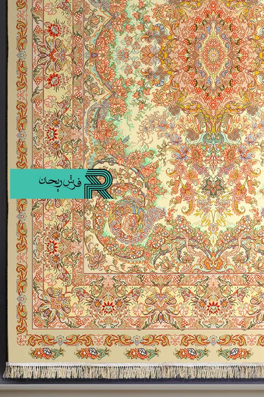 قالیچه با طرح سنتی نقشه نوین فر - Image 17