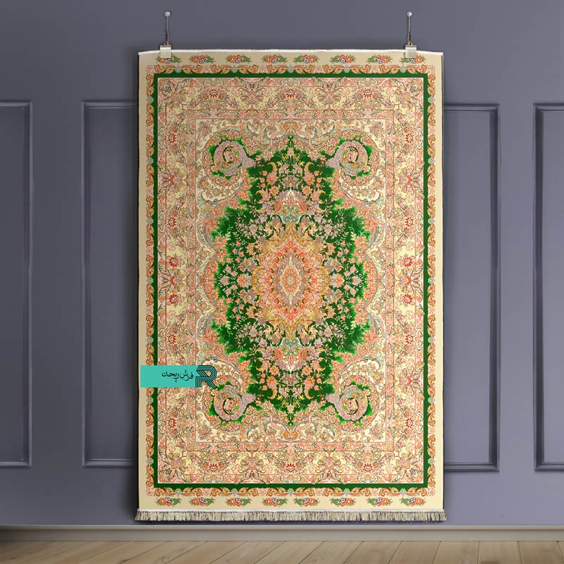 قالیچه با طرح سنتی نقشه نوین فر - Image 6