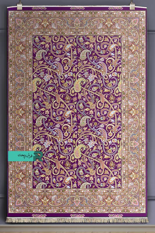 قالیچه با طرح سنتی نقشه اسلیمی - Image 13