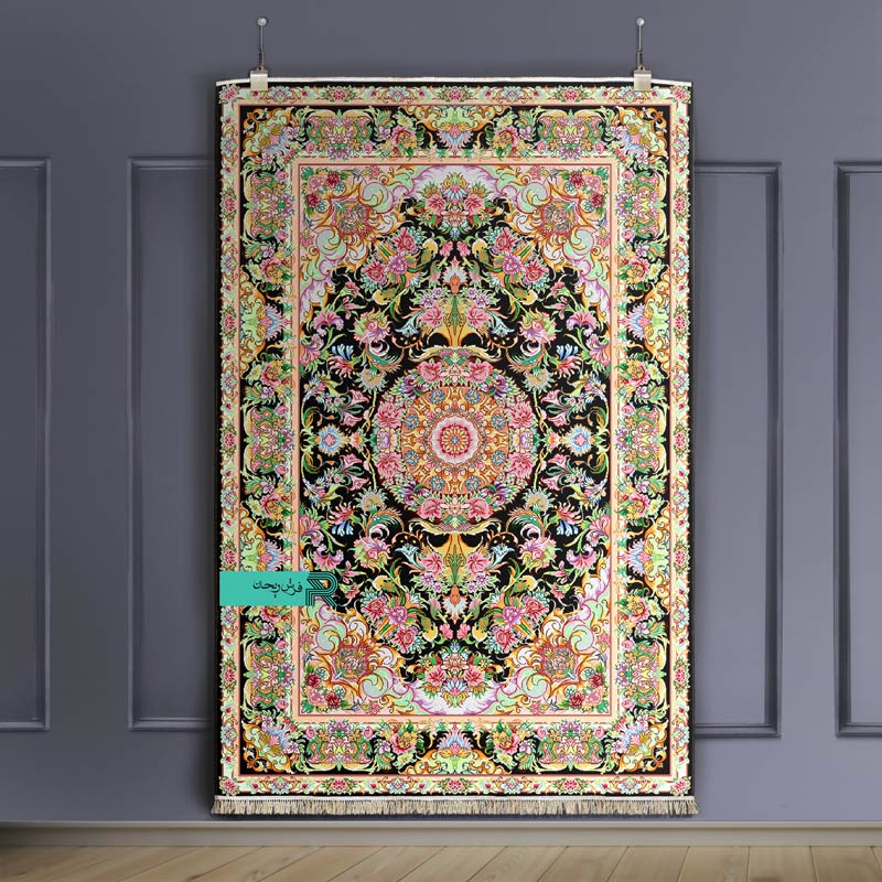 قالیچه با طرح سنتی نقشه قصری - Image 5
