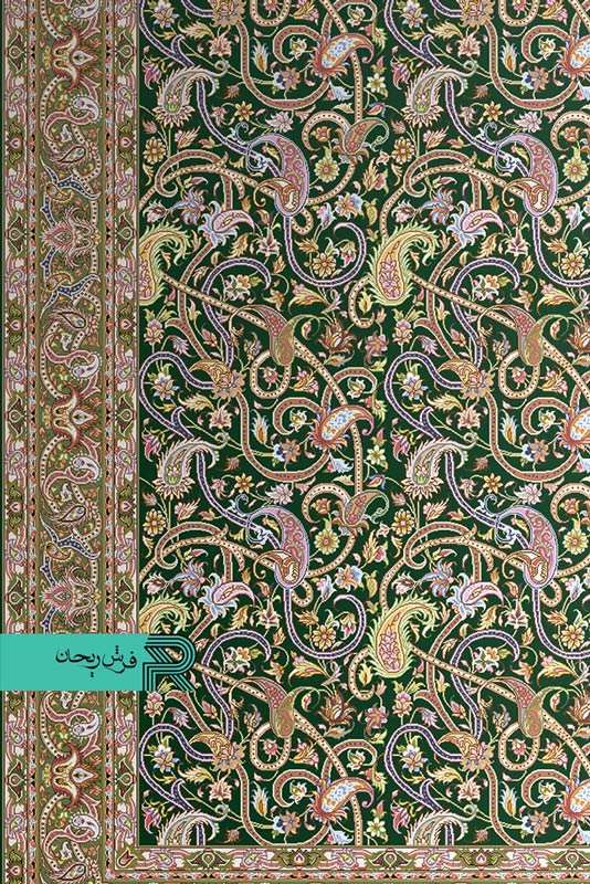قالیچه با طرح سنتی نقشه اسلیمی - Image 7