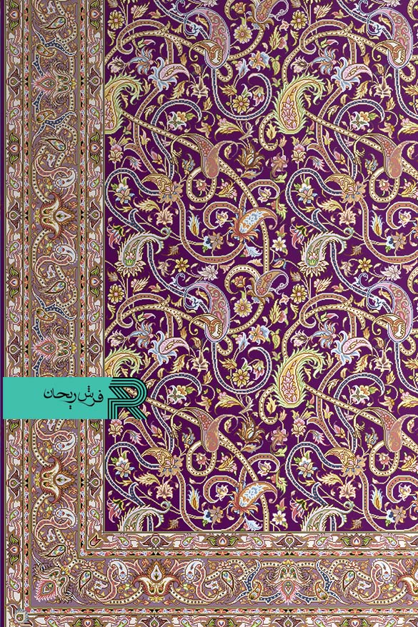 قالیچه با طرح سنتی نقشه اسلیمی - Image 12