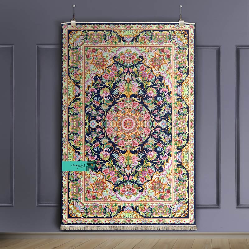 قالیچه با طرح سنتی نقشه قصری - Image 9