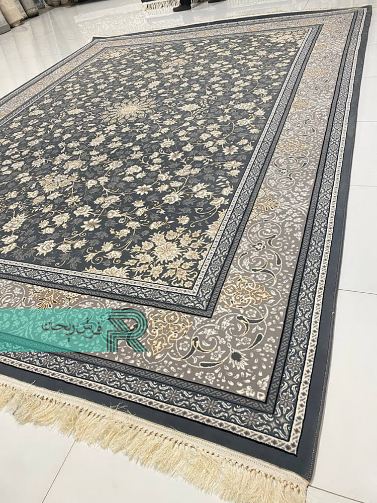 قیمت و خرید فرش ماشینی ۷۰۰ شانه اکریلیک نقشه تلما دودی