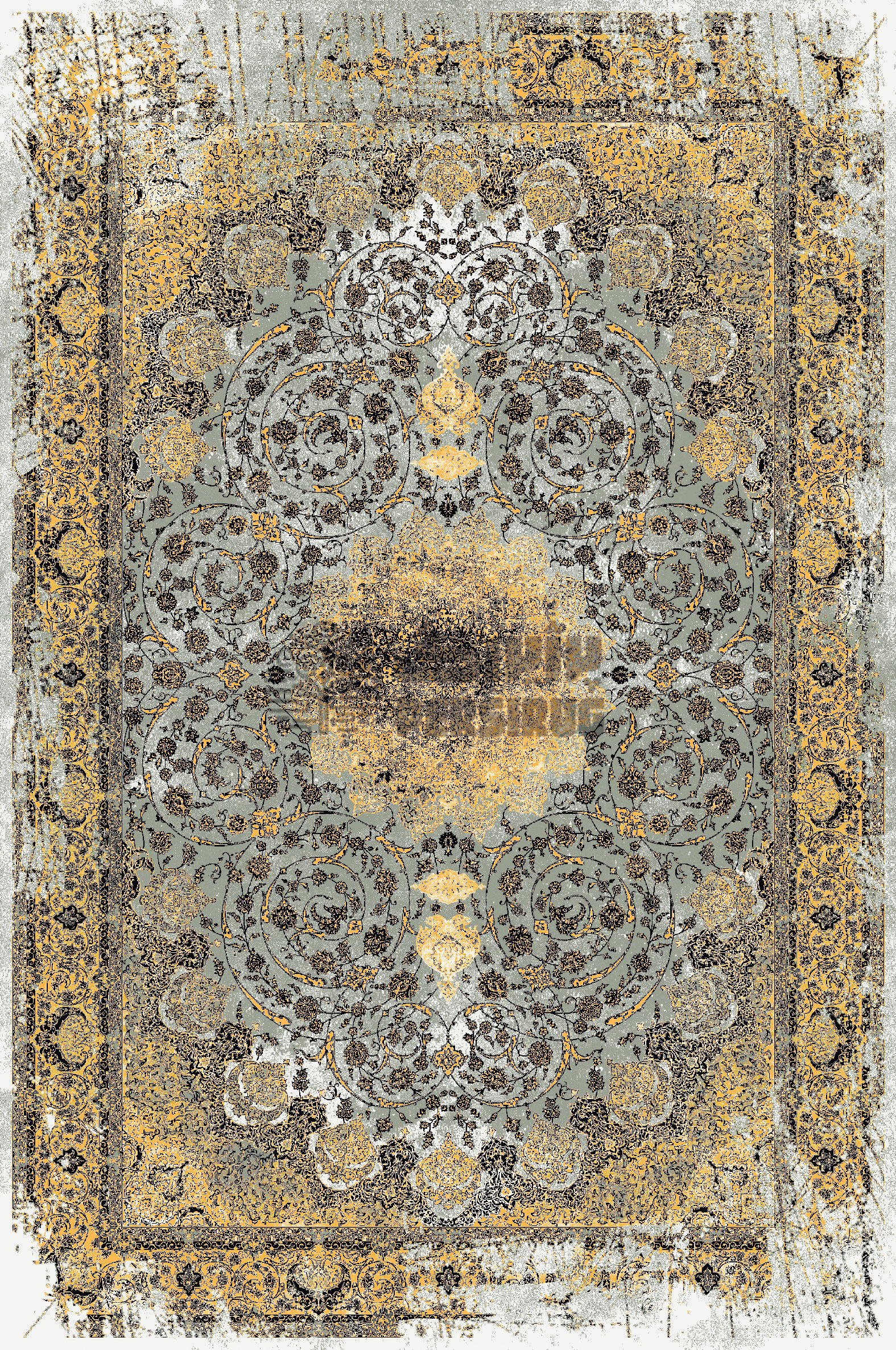 رومیزی ، سفره و روفرشی طرح طلا دود - Image 4