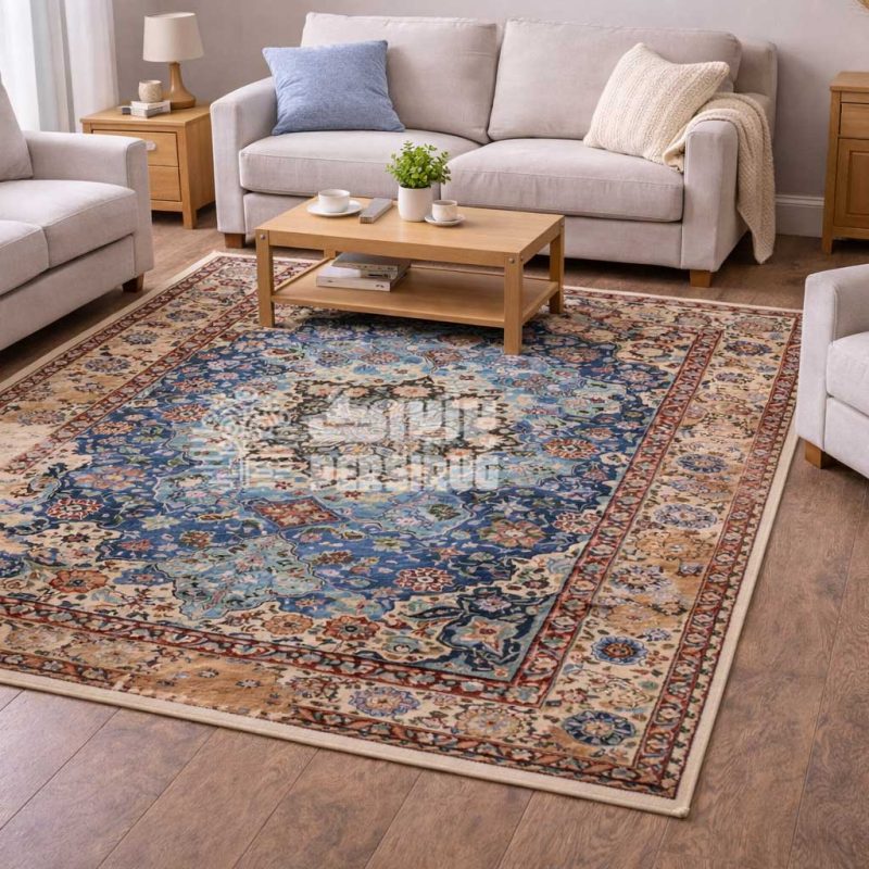 فرشینه کهنه نما طرح نصف جهان