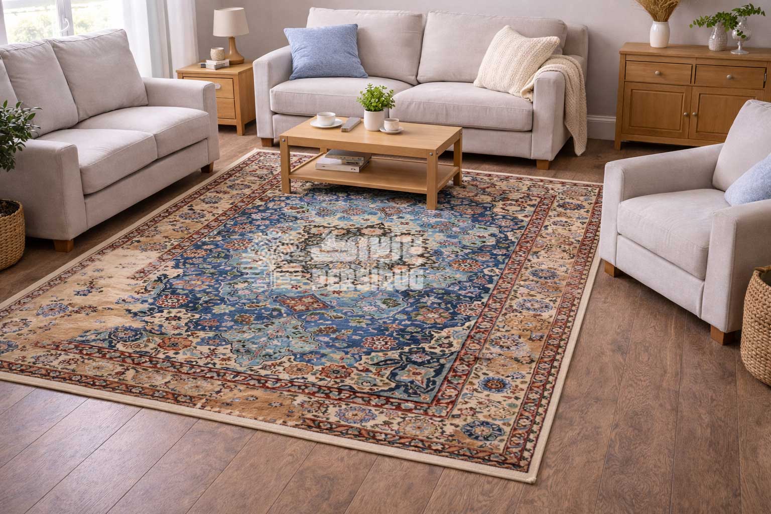 فرشینه کهنه نما طرح نصف جهان