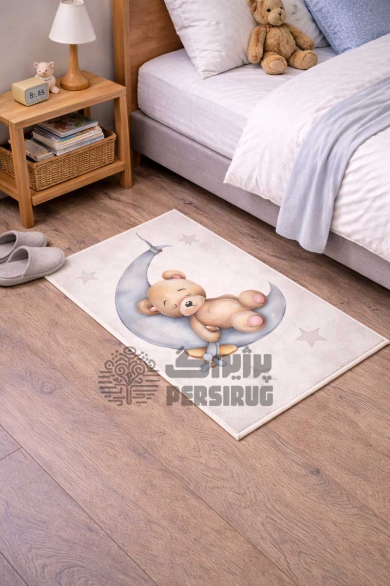پادری اتاق کودک طرح خرس و ماه