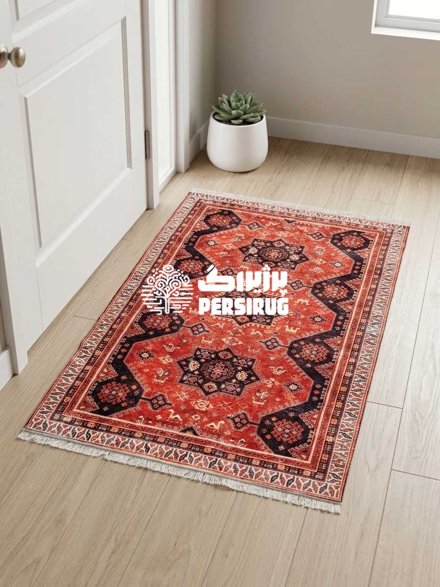 پادری وینتیج قرمز طرح عشایری
