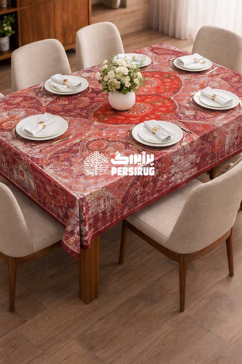 رومیزی ، سفره و روفرشی  طرح نارین