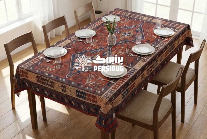 رومیزی ، سفره و روفرشی  طرح بهمنقش