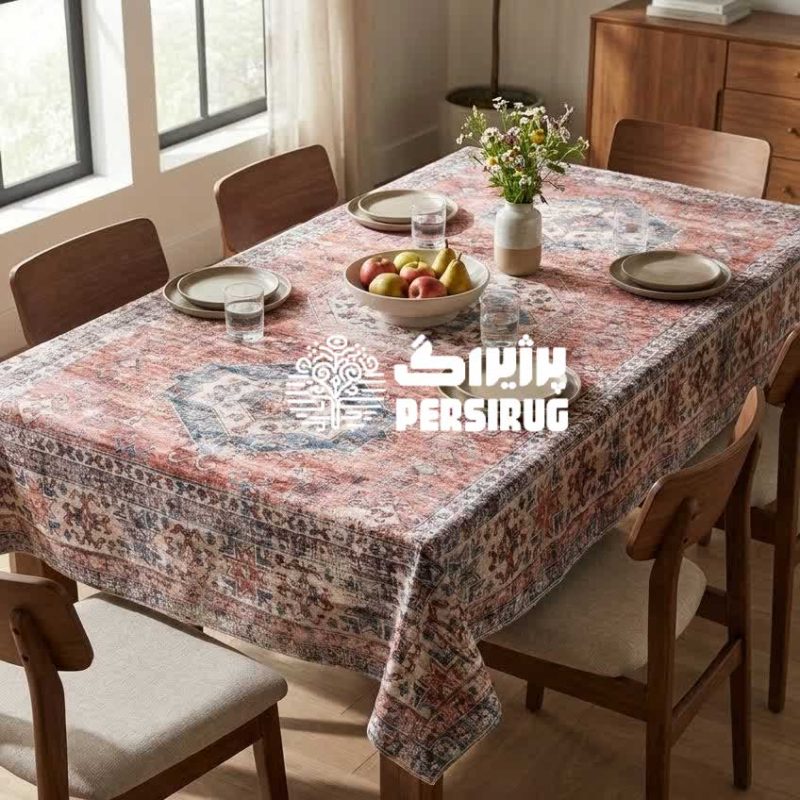 رومیزی ، سفره و روفرشی طرح کهن نقش