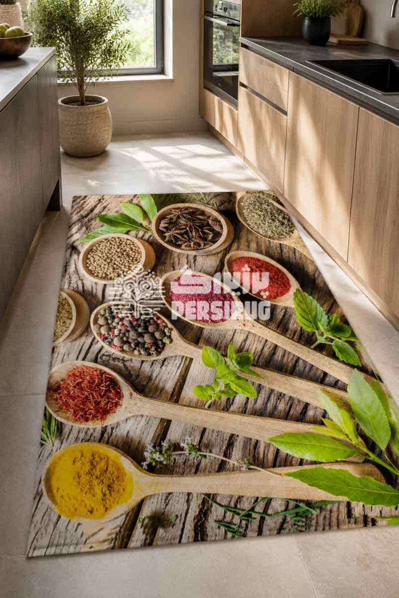 فرش ماشینی آشپزخانه طرح مدرن کد 5