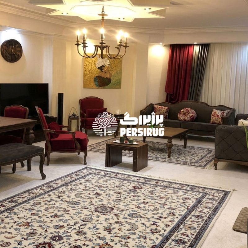 فرش ماشینی پشم طبیعی کد 0011