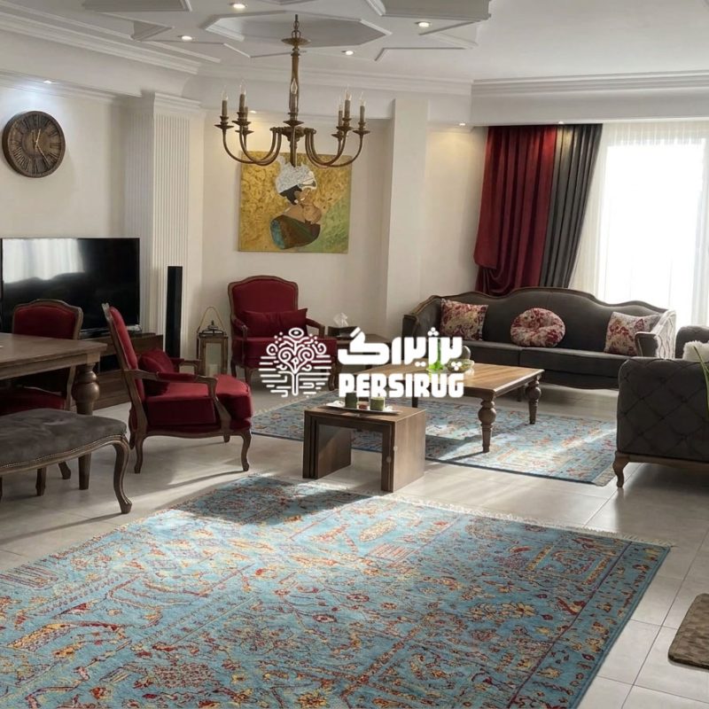 فرش ماشینی پشم طبیعی کد 0147