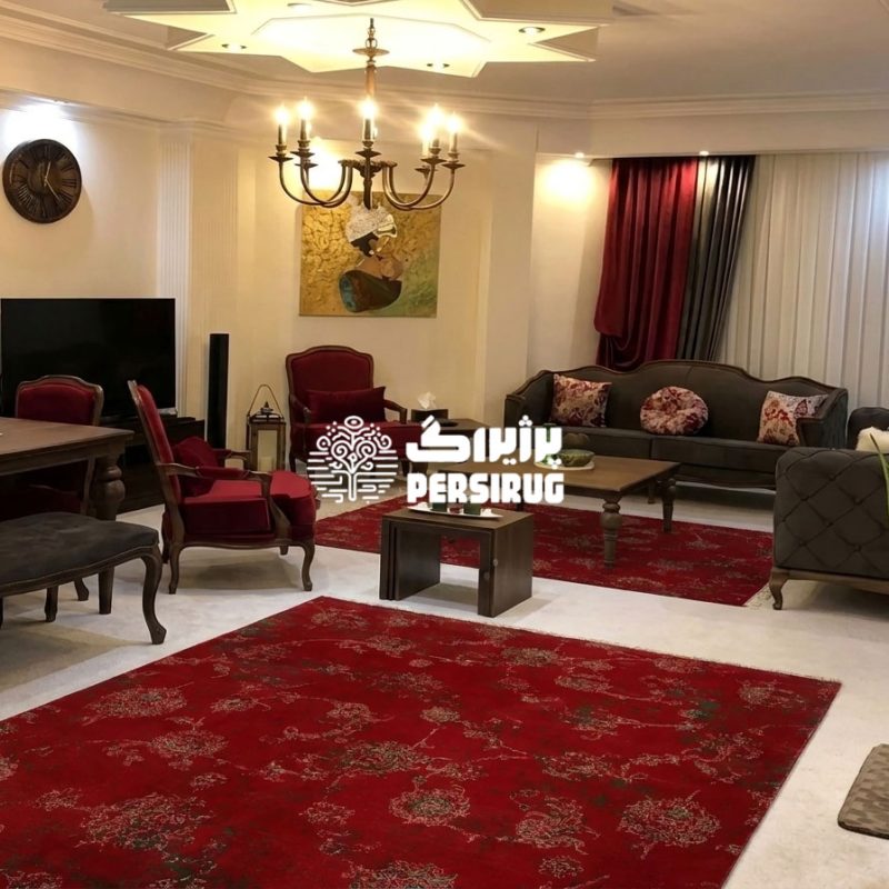 فرش ماشینی پشم طبیعی کد 1052