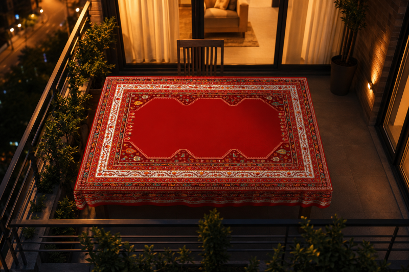 رومیزی ، سفره و روفرشی دریاچه سرخ