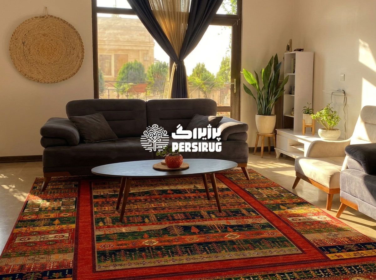 فرش ماشینی طرح کادوس