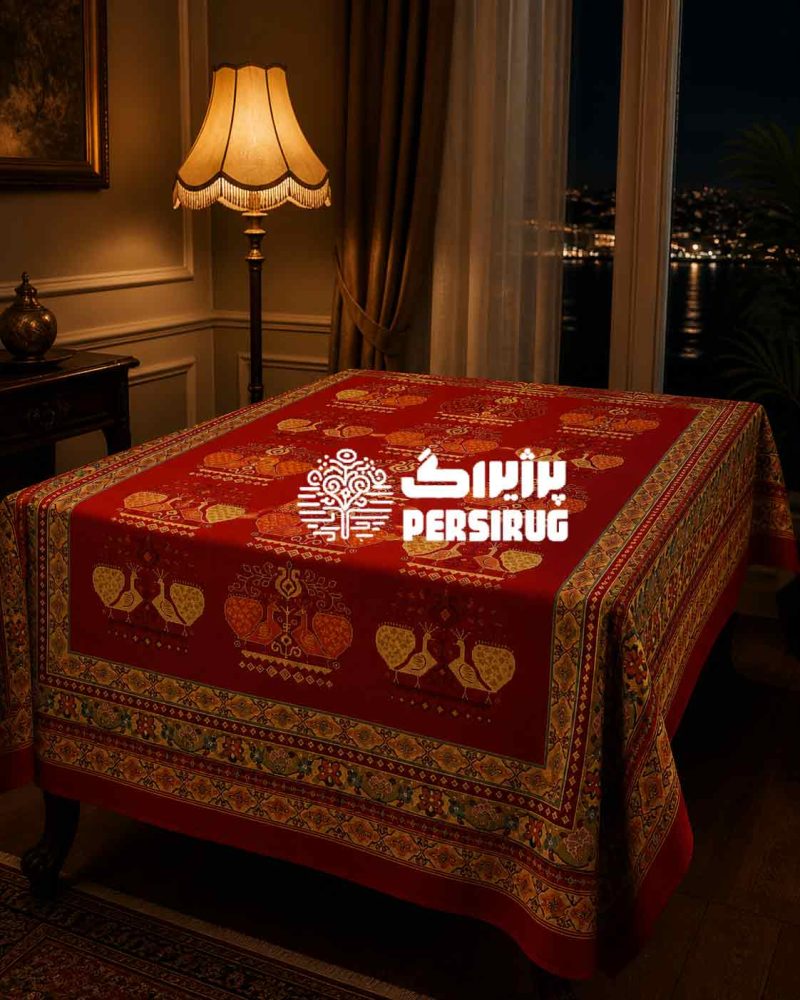 رومیزی ، سفره و روفرشی باغ قمری