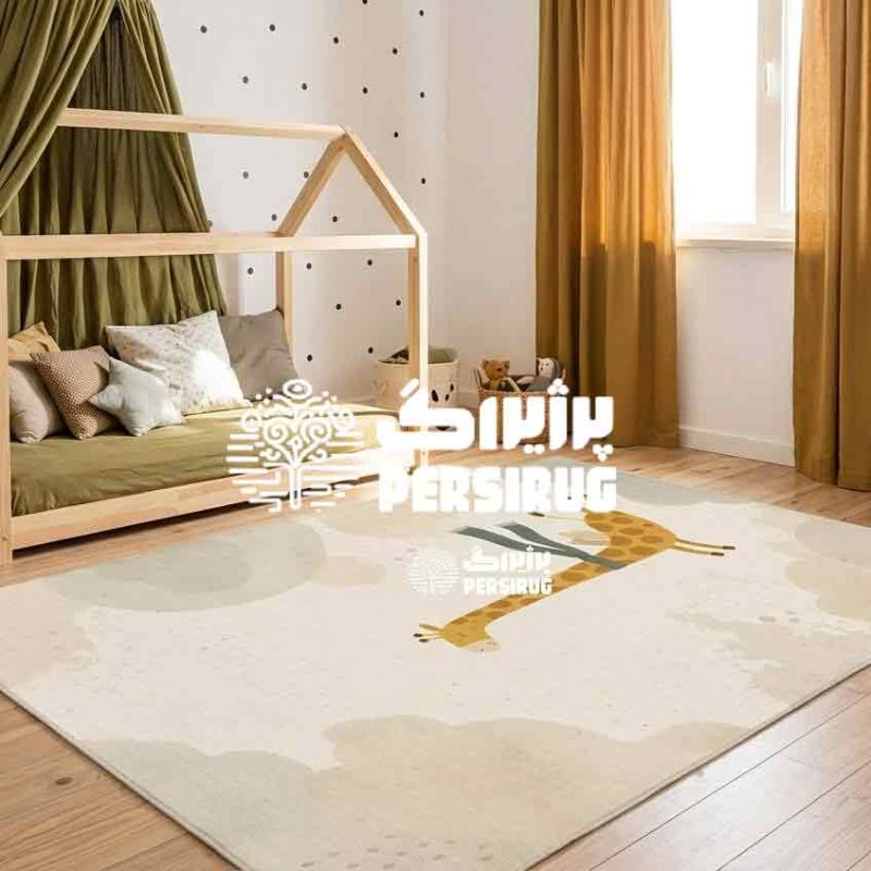 فرش اتاق کودک بال‌گردنی، بارنگ‌های گرم و ملایم، فضایی شاد برای بازی کودکان دلبندتان فراهم می‌کند. ضد حساسیت، باکیفیت و شستشوی آسان.