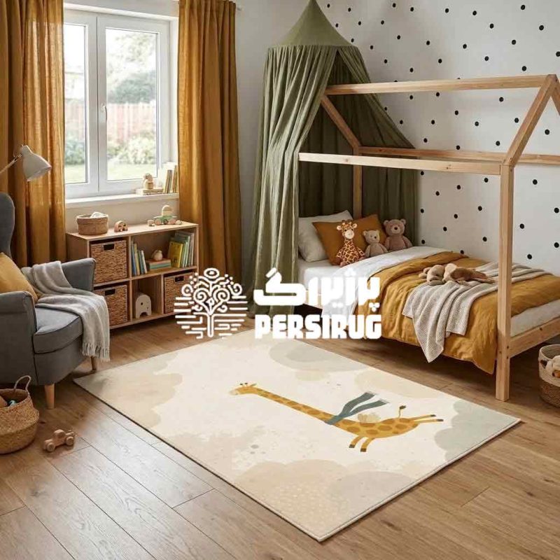 فرشینه اتاق کودک بال‌گردنی، بارنگ‌های گرم و ملایم، فضایی شاد برای بازی کودکان دلبندتان فراهم می‌کند. ضد حساسیت، باکیفیت و شستشوی آسان.