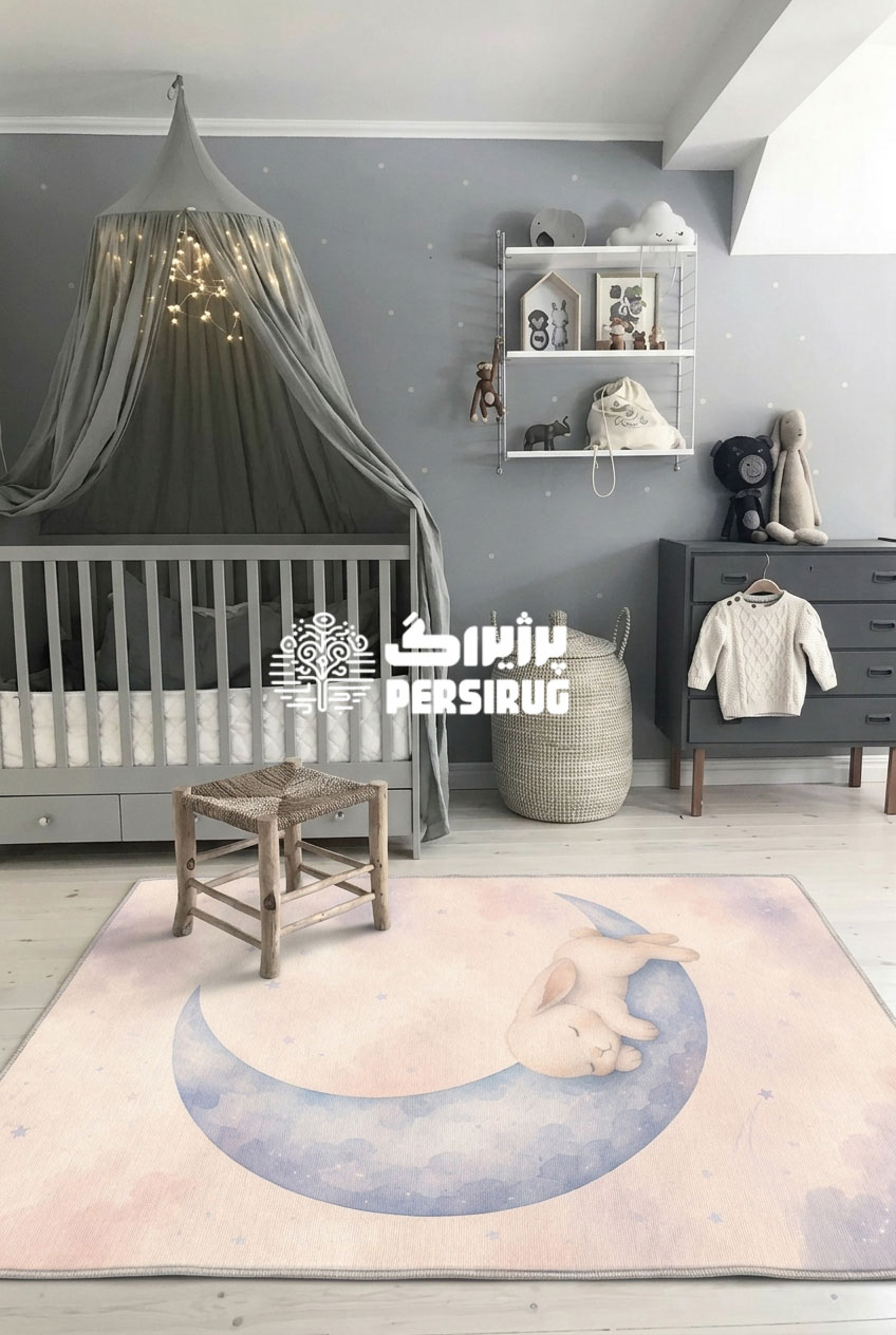 فرشینه اتاق کودک ماه گوش - Image 3